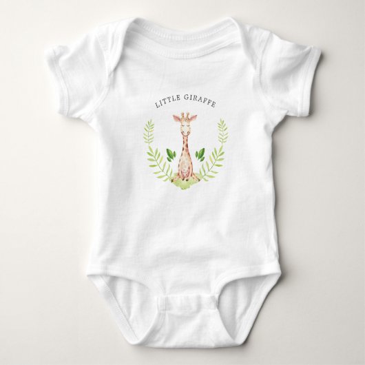 Body Petite Giraffe Bodysuit personnalisé bébé (Devant)