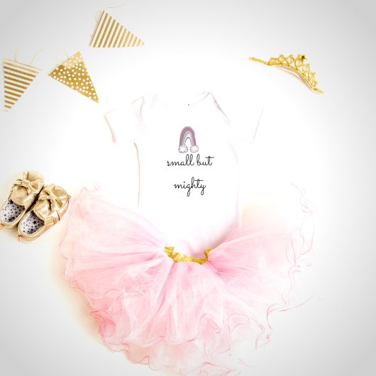 Body Petite mais puissante fille arc-en-ciel rose