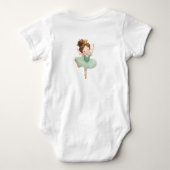 Body Petite Princesse Vert Menthe Balle  (Dos)