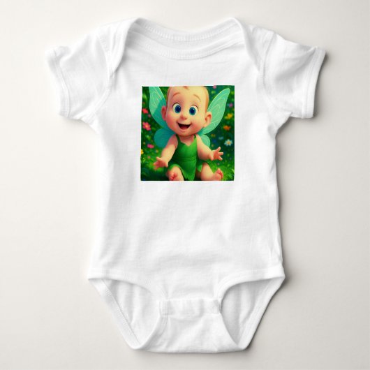 Body Petite rêveuse fée - bodysuit bébé ailes de fée (Devant)