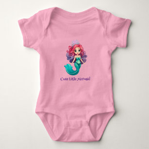 Body Petite sirène rose princesse arc-en-ciel enfants c