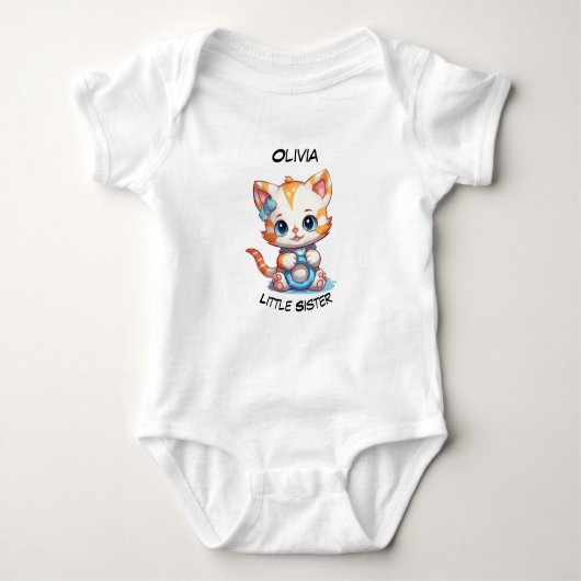 Body Petite Soeur - Bodysuit personnalisé pour bébé (Devant)