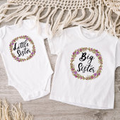 Body Petite Soeur Fleur Pourpre Couronne Bodysuit Bébé