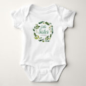 Body Petite Sœur Florale de Verdure Douce Monogramme de (Devant)
