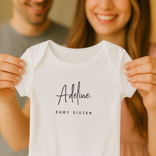 Body Petite Soeur Nom Personnalisé Nouveau