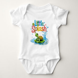 Body Petite Tortue Style Crayon Éclaboussure