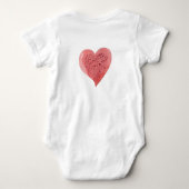 Body Petits cœurs Mignon Petit Chou Nouveau-né (Dos)