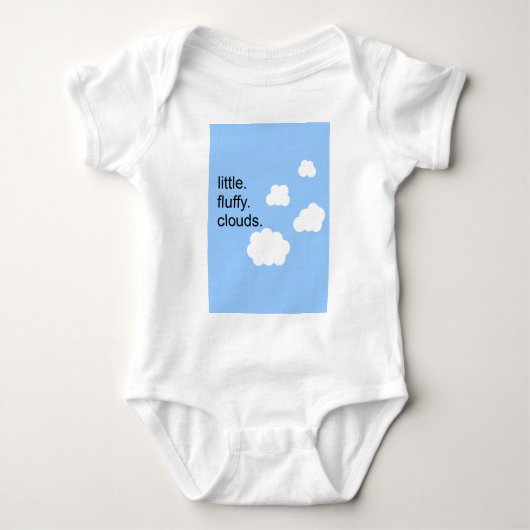 Body peu. pelucheux. nuages (Devant)