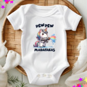 Body Pew Pew Unicorn Baby Bodysuit