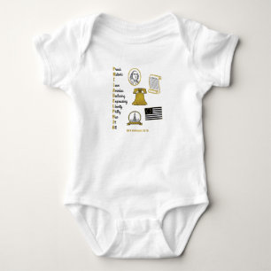 Body Philly Acronyme Tourist Baby Bodysuit