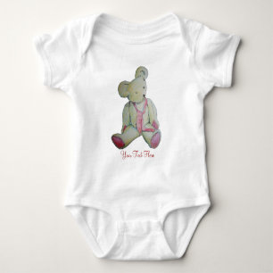 Body photo de l'ancien ours blanc vintage en peluche