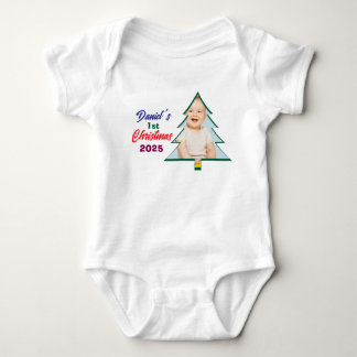 Body Photo personnalisé Arbre de Noël 1ère année de Dan