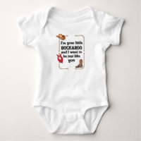 Pièce en t d'une seule pièce de bébé - je suis