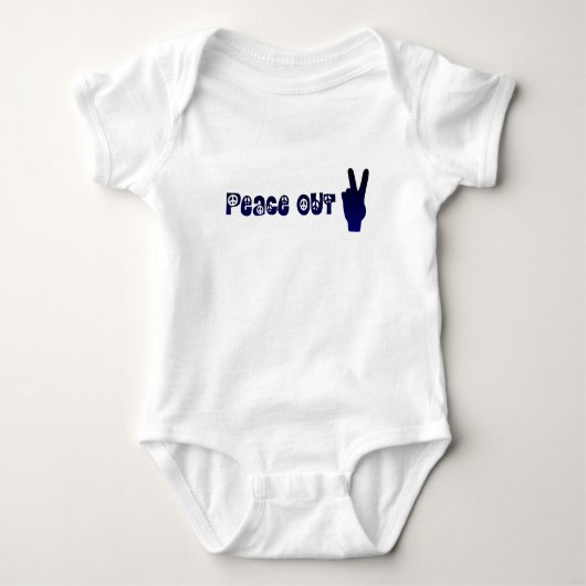 Body Pièce Une Bébé Peace Out (Devant)