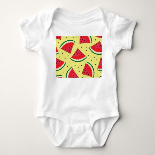 Body Pièces de pastèque : Motif Jaune d'été (Devant)