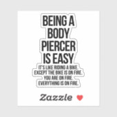 Body piercer sticker (Vel)