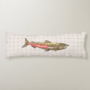 Body Pillow - Chinook Salmon op Pset Lichaamskussen