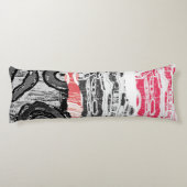 Body Pillow – Friction Lands Abstract Design Lichaamskussen (Achterkant)