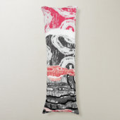 Body Pillow – Friction Lands Abstract Design Lichaamskussen (Voorkant Verticaal)