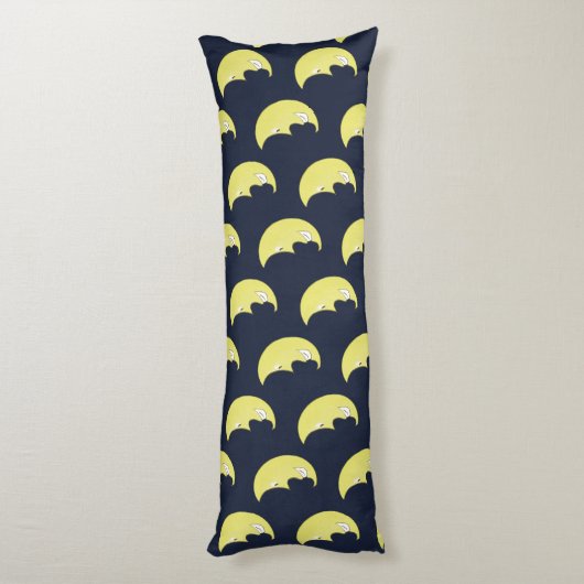 Body Pillow with Smiling Moon Pattern Lichaamskussen (Achterkant (Verticaal))