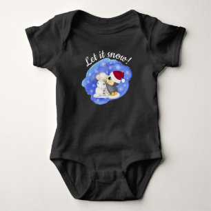 Body Pingouin Adorable Et Snowman Avec Texte Bébé Bodys
