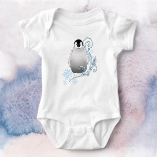 Body Pingouin Art Nouveau Snowflakes