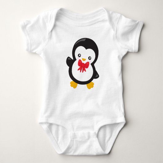 Body Pingouin Avec Cravate De Bow, Pingouin Mignonne, P (Devant)