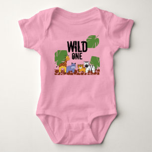 Body Pink WILUN Safari Jungle Thème Premier Anniversai