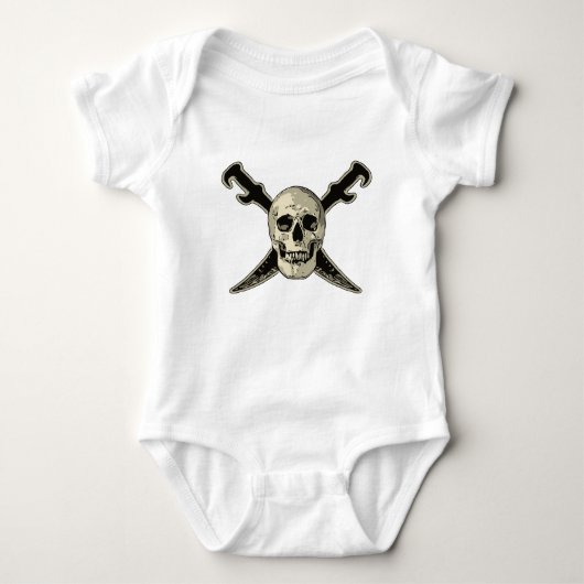 Body Pirate (Crâne) - Costume de bébé Jersey (Devant)