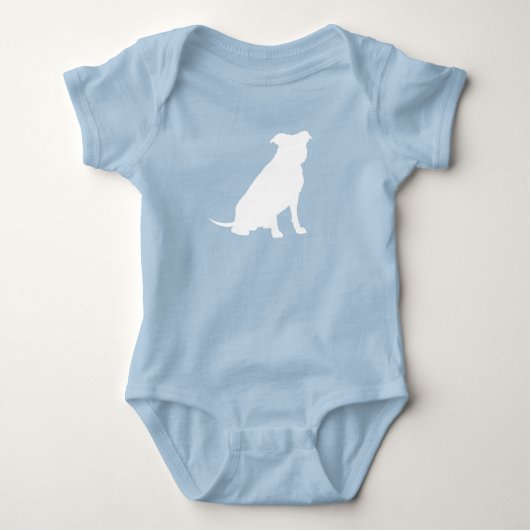 Body Pit Bull Chien Baby shower Blue Boy Pitbull (Devant)