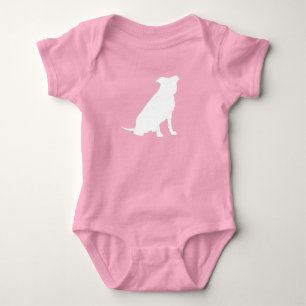 Body Pit Bull Chien Baby shower rose fille Pitbull