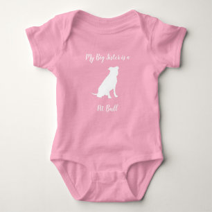Body Pit Bull Dog Baby shower Pitbull non sexiste