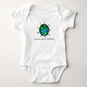 Body Planète mignonne TERRE- Bébé écologiste