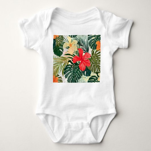 Body Plantes tropicaux hawaïens, fleurs colorées. (Devant)