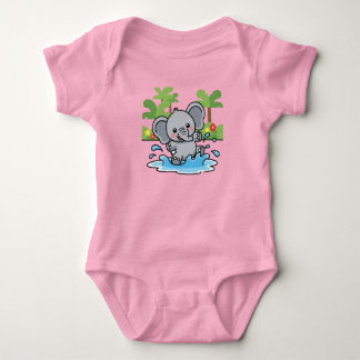 Body Playful Little Elephant Splash