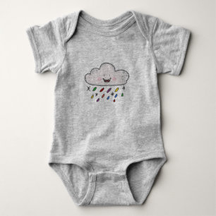 Body Pluie nuageuse gouttes arc-en-ciel
