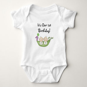 Body Pois de jumeaux dans un premier anniversaire de