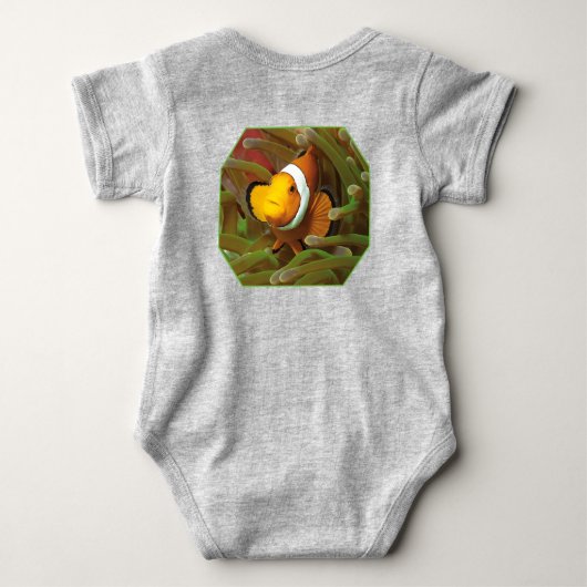 Body Poisson clown en anémone vert. Conception photogra (Dos)