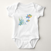 Poissons tropicaux colorés Art unique