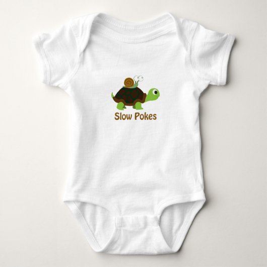 Body Pokes lents Cute Turtle et Snail (Devant)