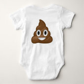 Body poop emoji vêtements bébé vêtements de bébé (Dos)