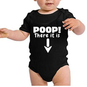 Body Poop Il est amusant Bébé Bodysuit