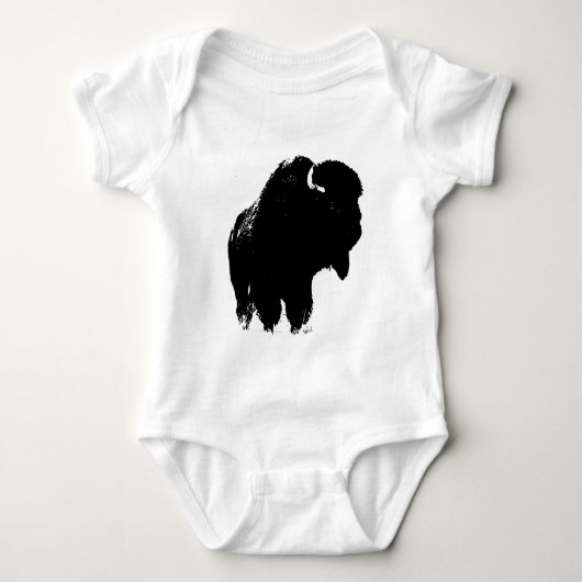 Body Pop Art Buffalo Bison Silhouette (Devant)
