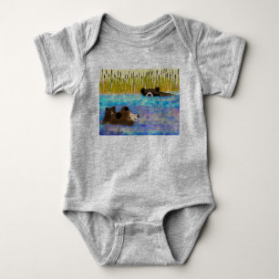 Body Portes de natation Bodysuit pour bébé une pièce