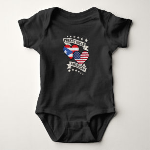 Body Portoricain américain drapeaux cardiaques Porto Ri