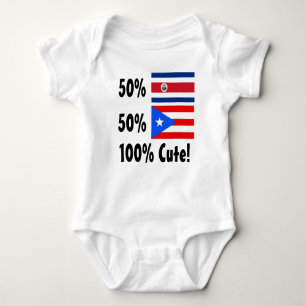 Body Portoricain de Rican 50% de côte de 50% 100%