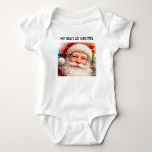 Body Portrait de Noël joyeux Père Noël
