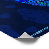 Body Positive Monde poster 3 en bleu (Coin)