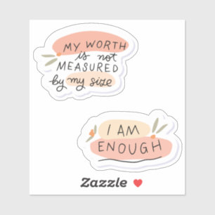 Body Positivity Quottes Sticker Pack 5