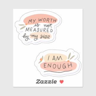 Body Positivity Quottes Sticker Pack 5